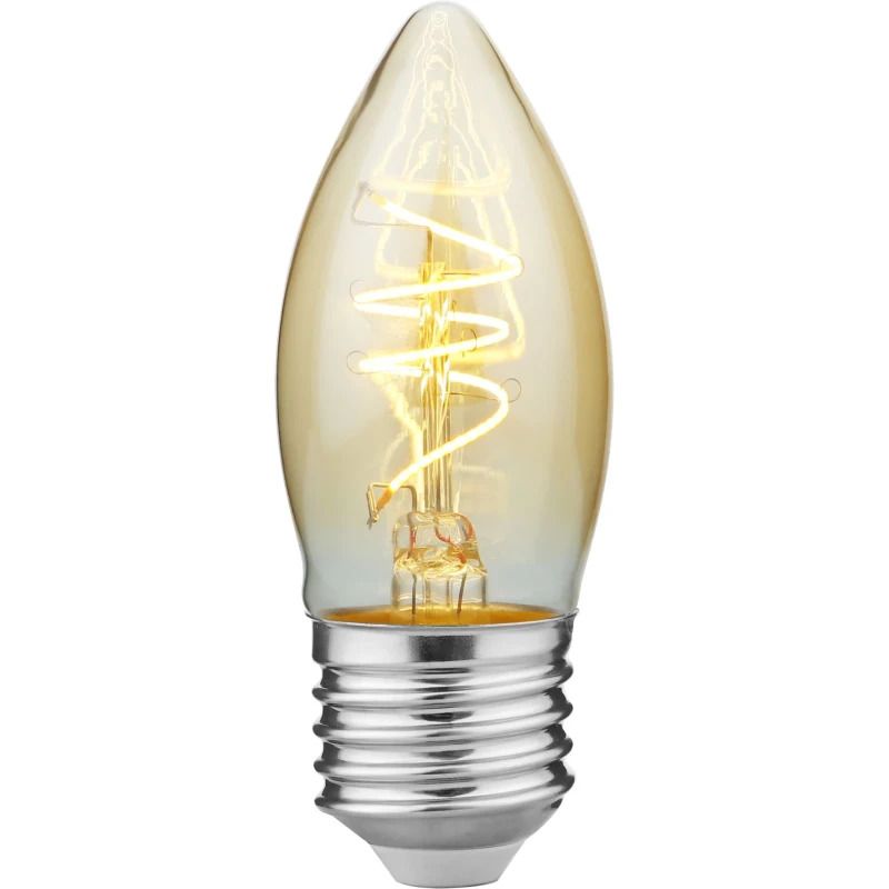 SPL E27 LED Kaarslamp | 4.2W Goud 2200K 220V/240V 922 | 360° Dimbaar