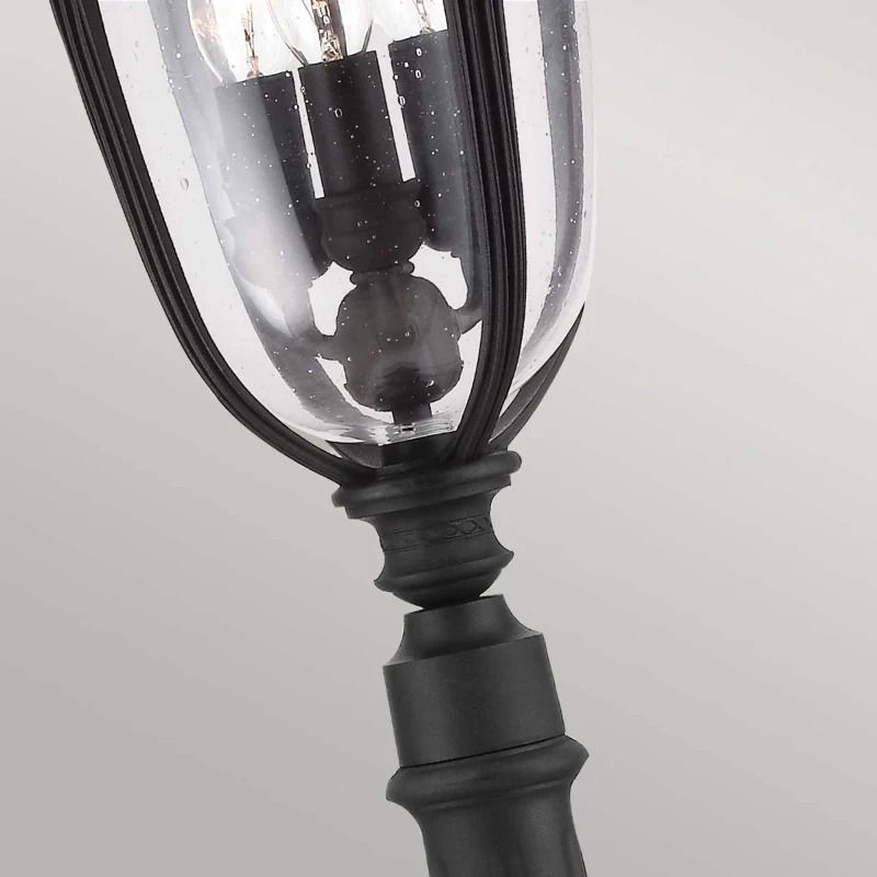 Feiss LED Tuin Pilaar English Bridle | 3X E14 Max 60W | IP44 (Outdoor) | Black