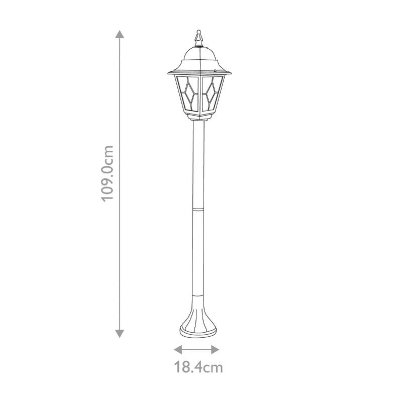 Elstead Lighting LED Tuin Pilaar Norfolk | 1X E27 Max 60W | IP44 (Outdoor) | Black
