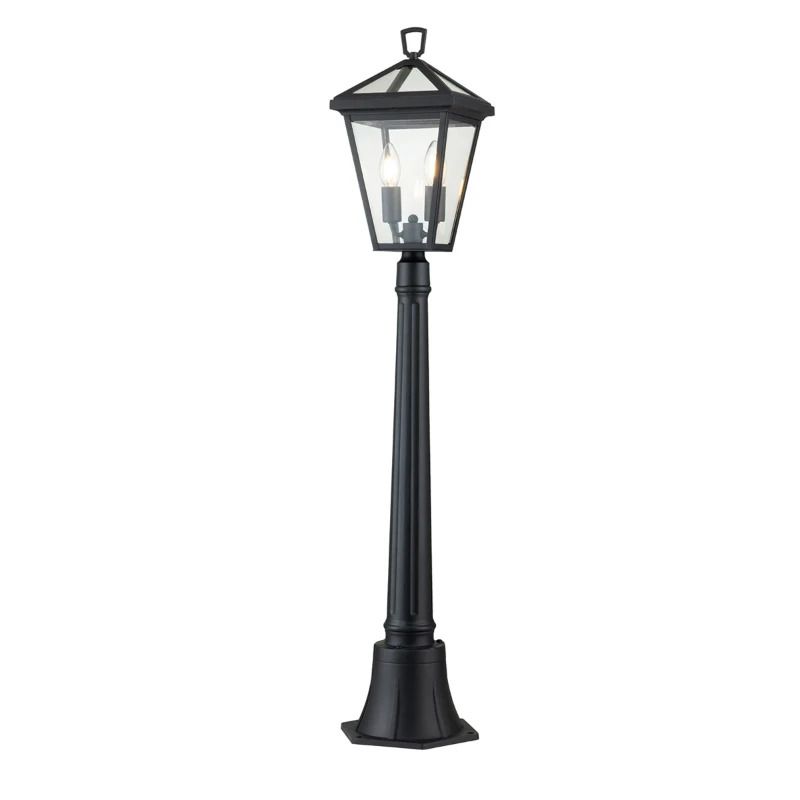 Hinkley LED Tuin Pilaar Alford Place | 2X E14 Max 40W | IP44 (Outdoor) | Museum Black