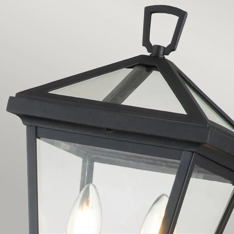 Hinkley LED Tuin Pilaar Alford Place | 2X E14 Max 40W | IP44 (Outdoor) | Museum Black