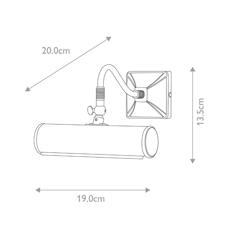 Elstead Lighting LED Schilderijverlichting Picture Light | 1X E14 Max 40W | Dimbaar | Black/Gold