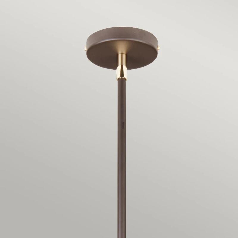 Elstead Lighting LED Hanglamp Balance | 1X E27 Max 60W | Dimbaar | Brown/Polished Brass