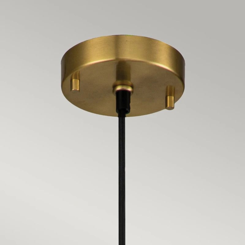 Elstead Lighting LED Hanglamp Etoile | 1X E27 Max 60W | Dimbaar | Aged Brass and Gold Leaf
