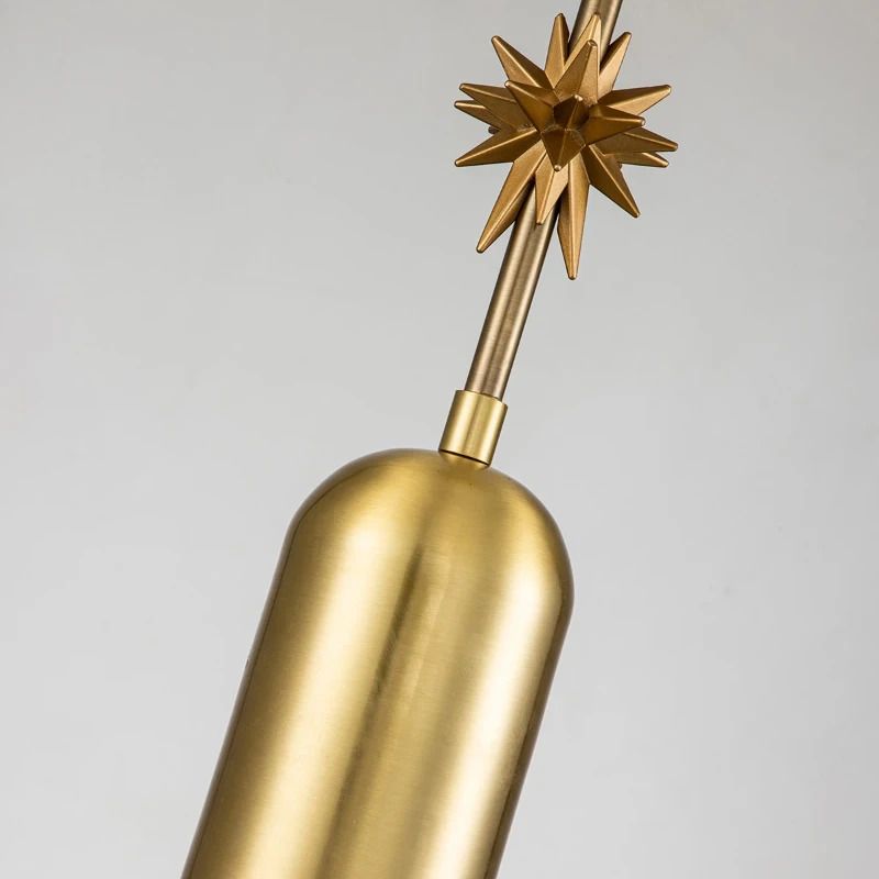 Elstead Lighting LED Hanglamp Etoile | 1X E27 Max 60W | Dimbaar | Aged Brass and Gold Leaf