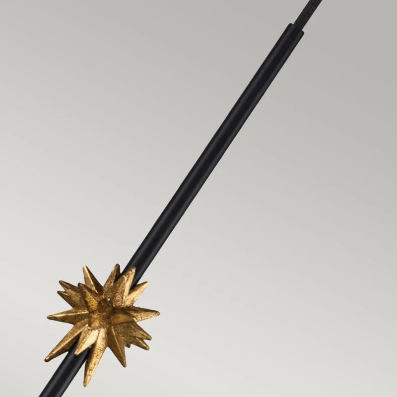 Elstead Lighting LED Hanglamp Etoile | 1X E27 Max 60W | Dimbaar | Matte Black and Gold Leaf