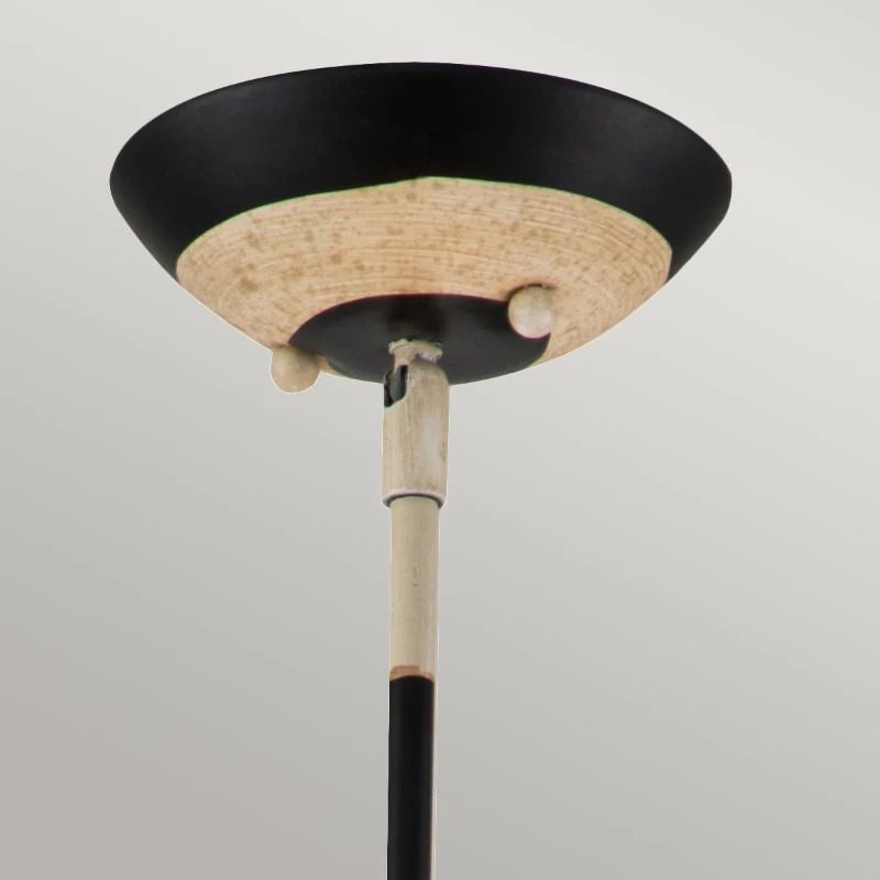 Flambeau LED Hanglamp South Beach | 1X E27 Max 60W | Dimbaar | Black, Putty & Gold Leaf