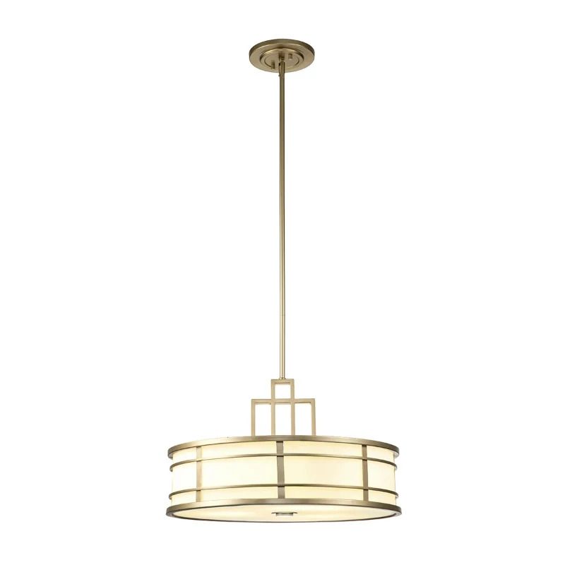Feiss LED Hanglamp Fusion | 3X E27 Max 40W | Dimbaar | Painted Natural Brass
