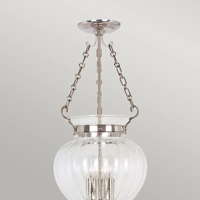 Elstead Lighting LED Hanglamp Finsbury Park | 3X E14 Max 60W | Dimbaar | Polished Nickel