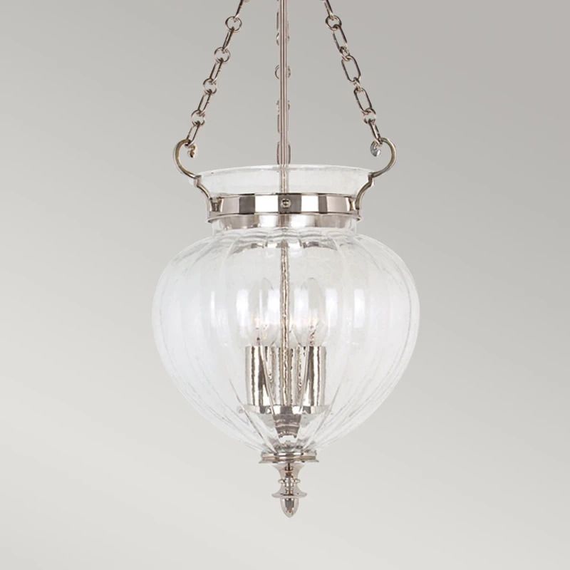 Elstead Lighting LED Hanglamp Finsbury Park | 3X E14 Max 60W | Dimbaar | Polished Nickel