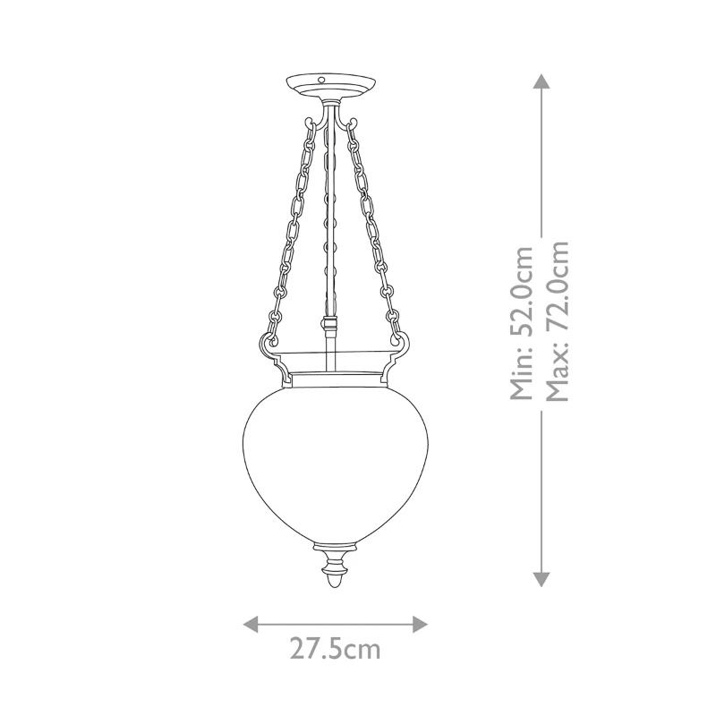 Elstead Lighting LED Hanglamp Finsbury Park | 3X E14 Max 60W | Dimbaar | Polished Nickel