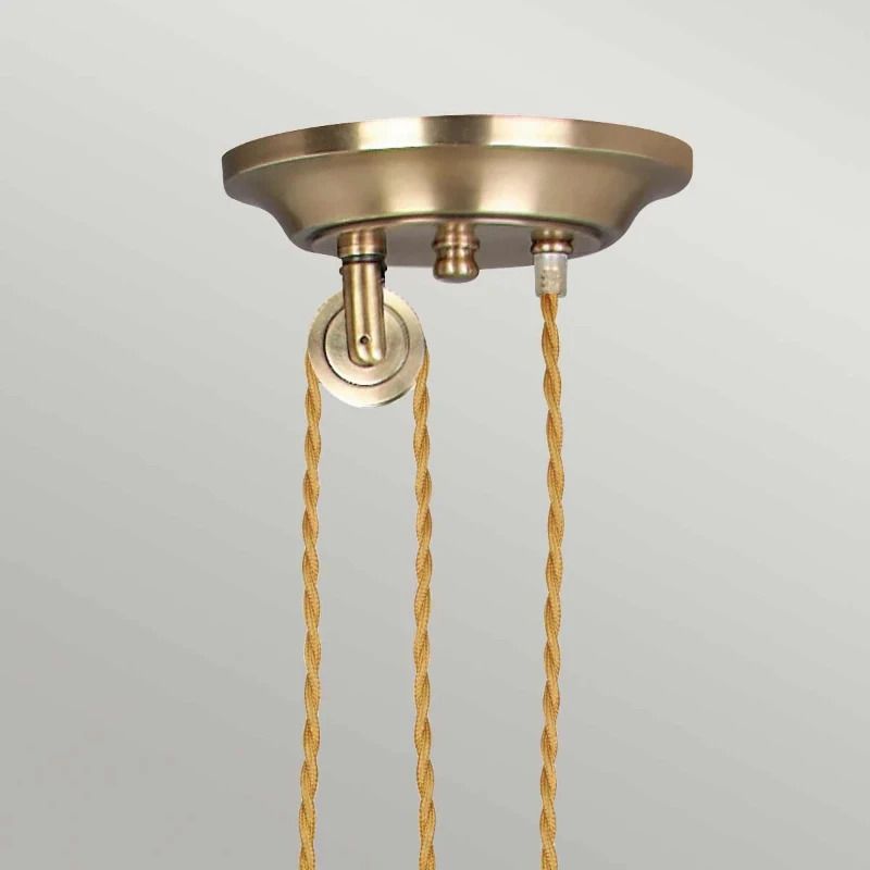 Elstead Lighting LED Hanglamp Provence | 1X E27 Max 60W | Dimbaar | Aged Brass