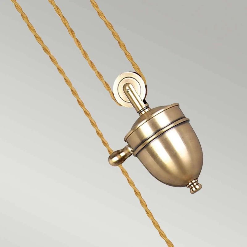 Elstead Lighting LED Hanglamp Provence | 1X E27 Max 60W | Dimbaar | Aged Brass