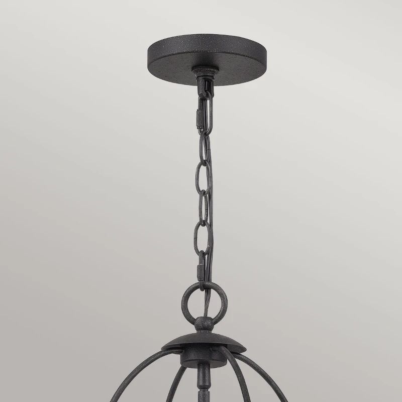 Quoizel LED Hanglamp Bradbury | 4X E14 Max 40W | Dimbaar | Grey Ash