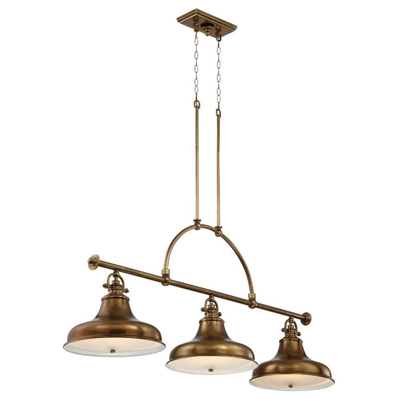 Quoizel LED Kroonluchter | 3X E27 Max 60W | Dimbaar | Weathered Brass