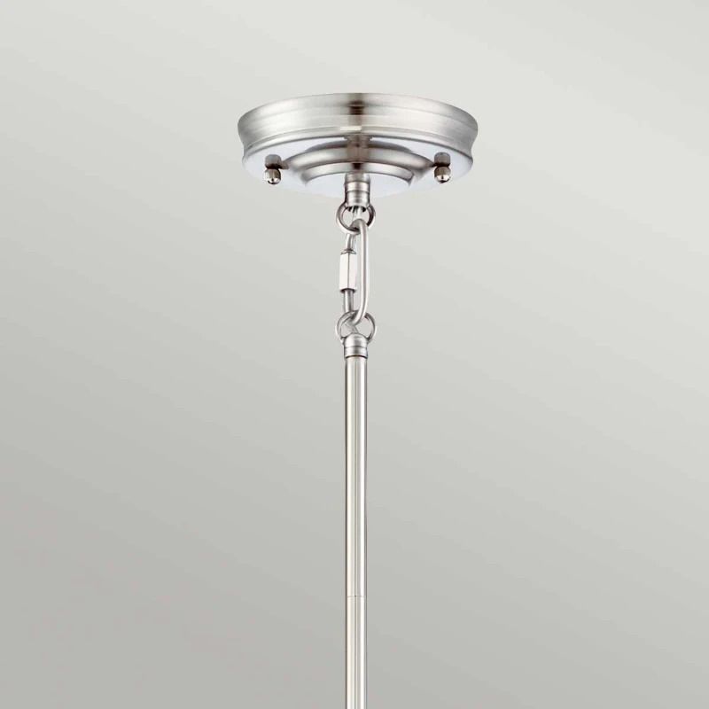 Quoizel LED Hanglamp Emery | 1X E27 Max 60W | Dimbaar | Imperial Silver