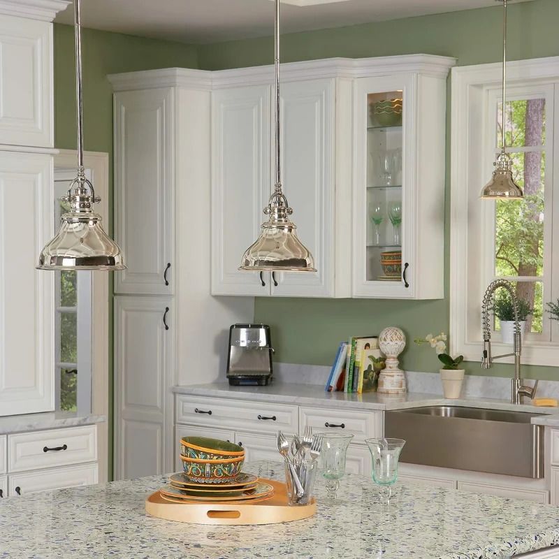 Quoizel LED Hanglamp Emery | 1X E27 Max 60W | Dimbaar | Imperial Silver