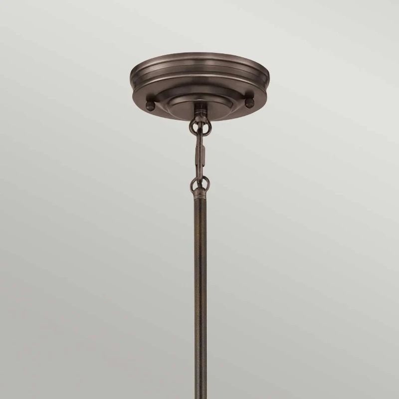 Quoizel LED Hanglamp Emery | 1X E27 Max 60W | Dimbaar | Palladian Bronze