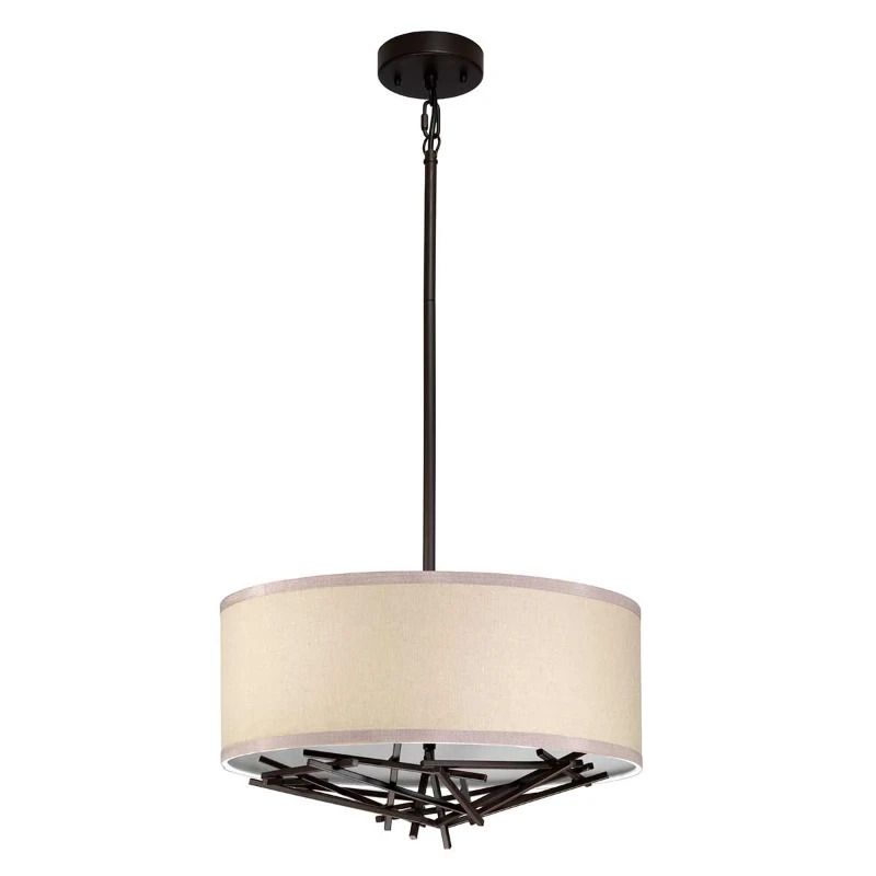 Elstead Lighting LED Hanglamp Taiko | 3X E27 Max 60W | Dimbaar | Olde Bronze