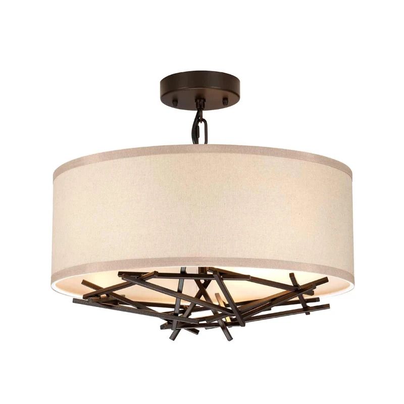 Elstead Lighting LED Hanglamp Taiko | 3X E27 Max 60W | Dimbaar | Olde Bronze
