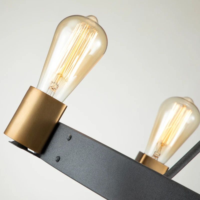 Hinkley LED Hanglamp Silas | 4X E27 Max 60W | Dimbaar | Aged Zinc & Heritage Brass