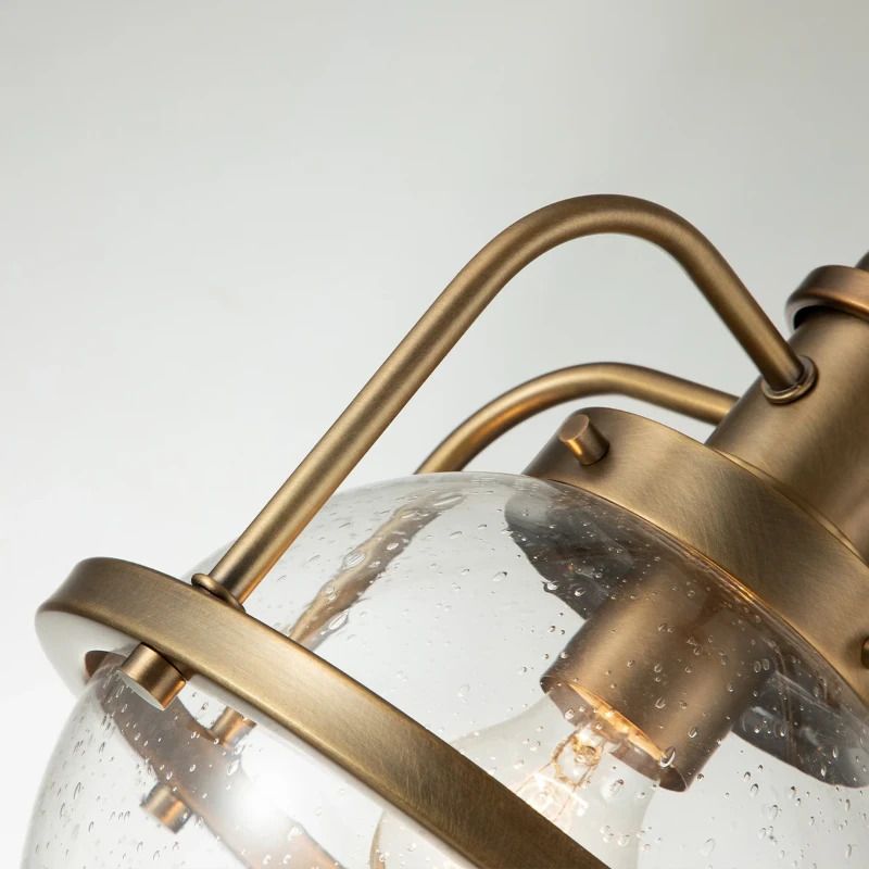 Kichler LED Hanglamp Triocent | 1X E27 Max 60W | IP44 | Dimbaar | Natural Brass