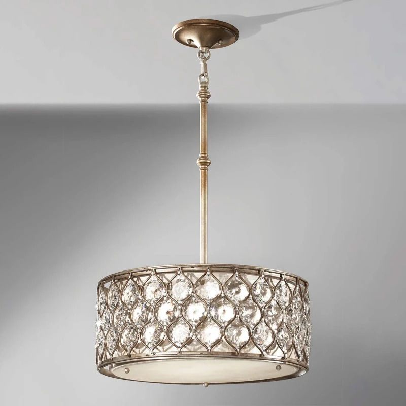 Feiss LED Kroonluchter | 3X E27 Max 60W | Dimbaar | Burnished Silver