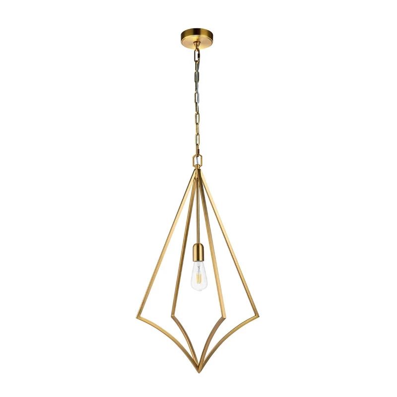 Feiss LED Hanglamp Nico | 1X E27 Max 60W | Dimbaar | Burnished Brass