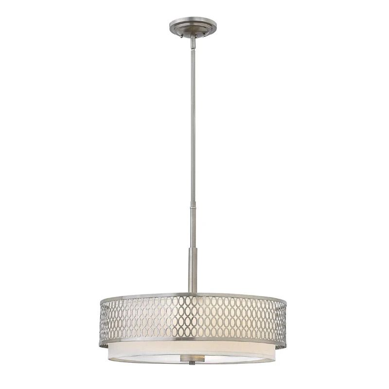 Hinkley/ Fredrick Ramond LED Hanglamp Jules | 3X E27 Max 60W | Dimbaar | Brushed Nickel