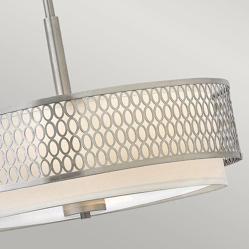 Hinkley/ Fredrick Ramond LED Hanglamp Jules | 3X E27 Max 60W | Dimbaar | Brushed Nickel