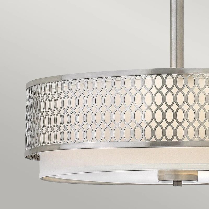 Hinkley/ Fredrick Ramond LED Hanglamp Jules | 3X E27 Max 60W | Dimbaar | Brushed Nickel
