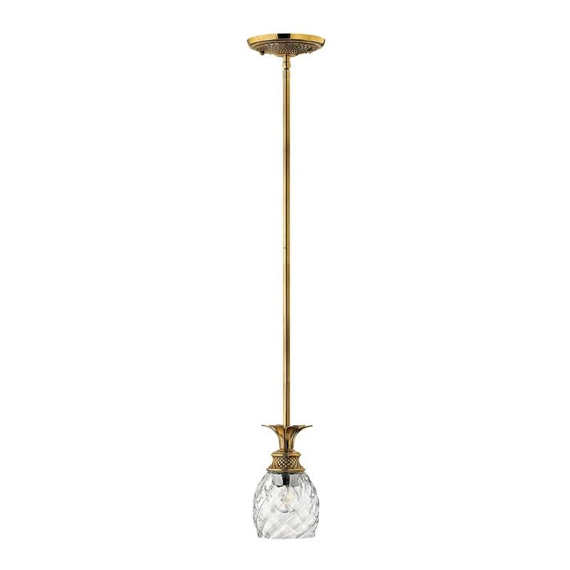 Hinkley LED Hanglamp Plantation | 1X E27 Max 60W | Dimbaar | Burnished Brass