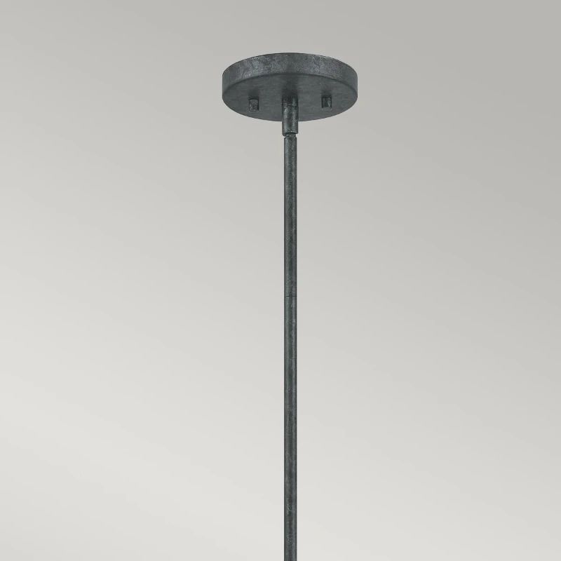 Quoizel LED Hanglamp Vanguard | 3X E14 Max 40W | Dimbaar | Old Black
