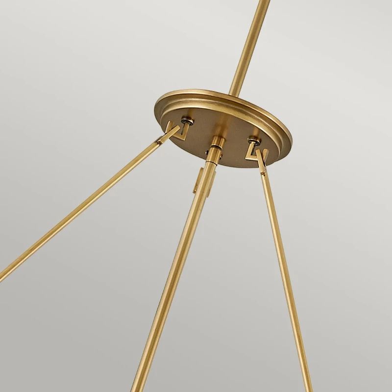 Hinkley LED Hanglamp Echelon | 8X E14 Max 40W | Dimbaar | Heritage Brass