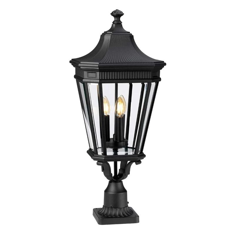 Feiss Mini LED Tuin Pilaar Cotswold Lane | 3X E14 Max 60W | IP44 (Outdoor) | Black