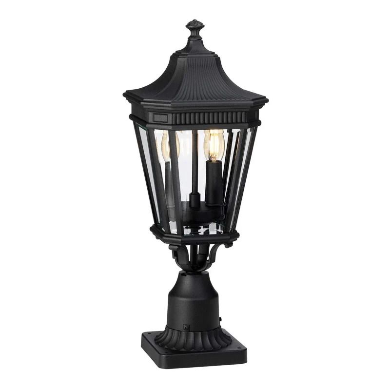 Feiss Mini LED Tuin Pilaar Cotswold Lane | 2X E14 Max 60W | IP44 (Outdoor) | Black