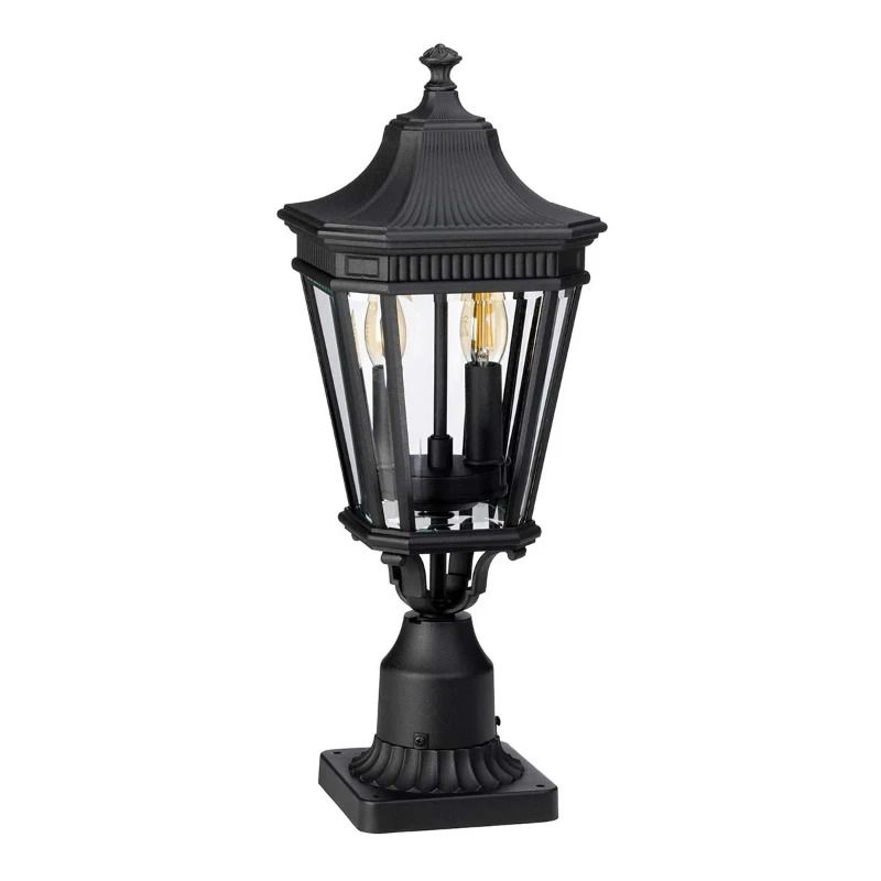 Feiss Mini LED Tuin Pilaar Cotswold Lane | 2X E14 Max 60W | IP44 (Outdoor) | Black