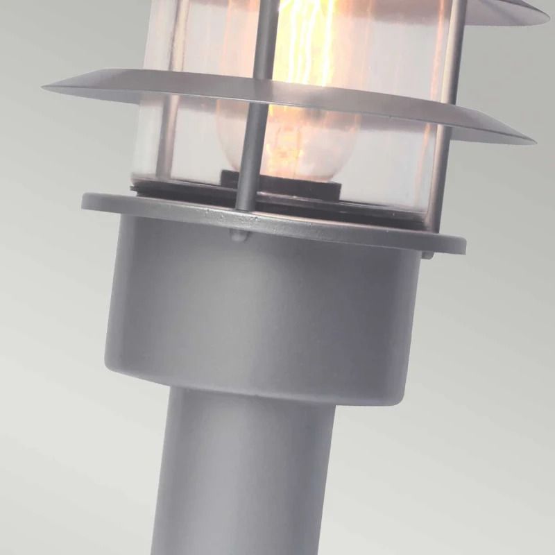 Elstead Lighting Mini LED Tuin Pilaar Helsingor | 1X E27 Max 60W | IP44 (Outdoor) | Silver