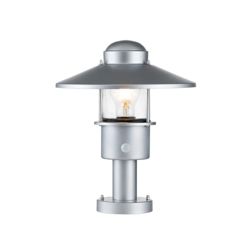 Elstead Lighting Mini LED Tuin Pilaar Klampenborg | 1X E27 Max 60W | IP44 (Outdoor) | Silver