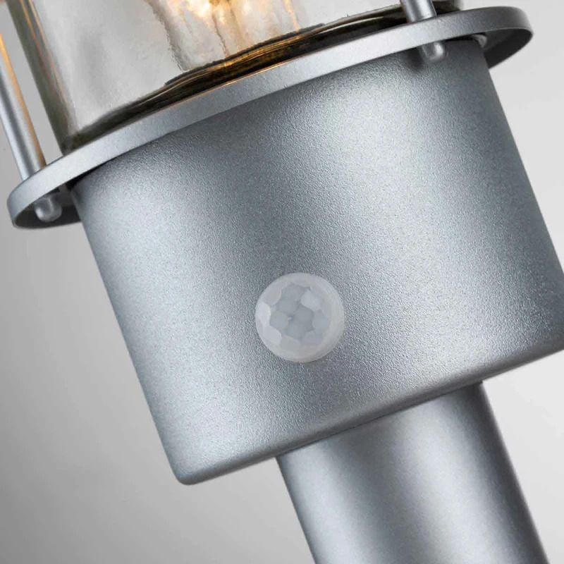 Elstead Lighting Mini LED Tuin Pilaar Klampenborg | 1X E27 Max 60W | IP44 (Outdoor) | Silver