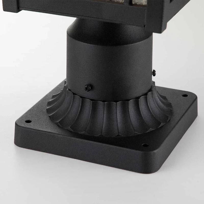 Quoizel Mini LED Tuin Pilaar Cedar Point | 1X E27 Max 60W | IP44 (Outdoor) | Black