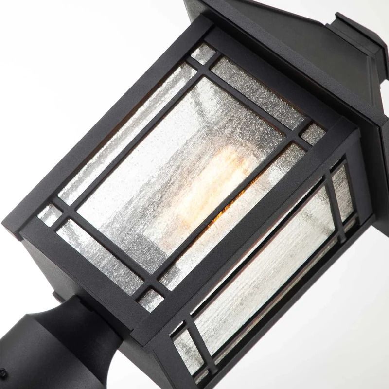 Quoizel Mini LED Tuin Pilaar Cedar Point | 1X E27 Max 60W | IP44 (Outdoor) | Black