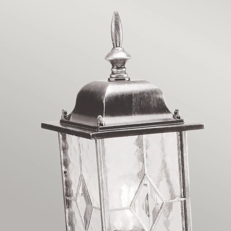 Elstead Lighting Mini LED Tuin Pilaar Wexford | 1X E27 Max 60W | IP44 (Outdoor) | Black/Silver