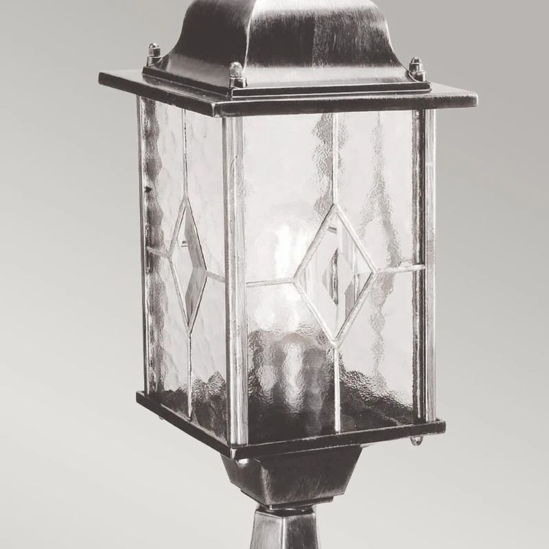 Elstead Lighting Mini LED Tuin Pilaar Wexford | 1X E27 Max 60W | IP44 (Outdoor) | Black/Silver