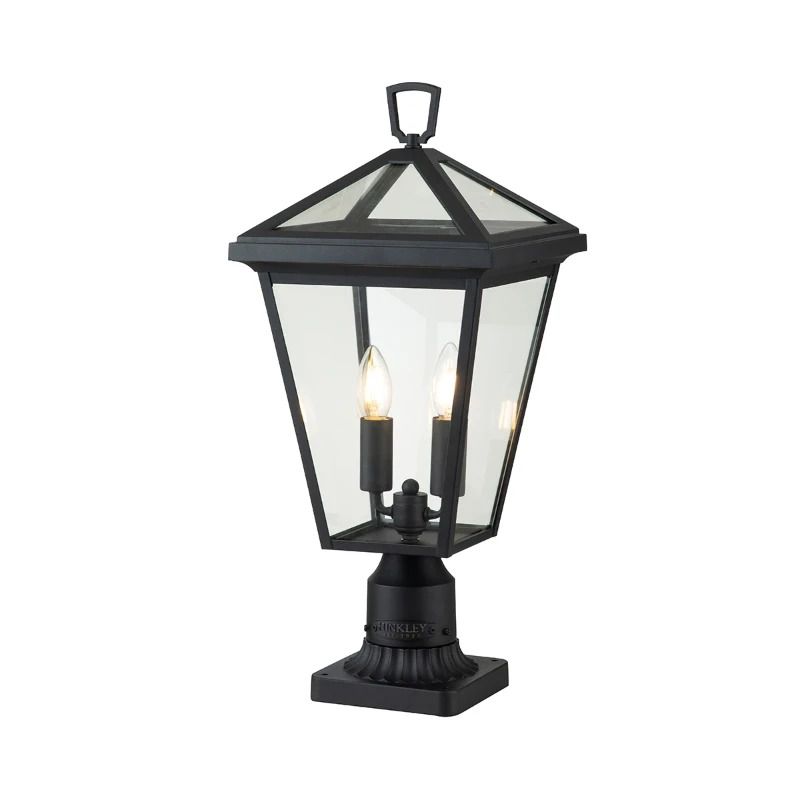 Hinkley Mini LED Tuin Pilaar Alford Place | 2X E14 Max 40W | IP44 (Outdoor) | Museum Black