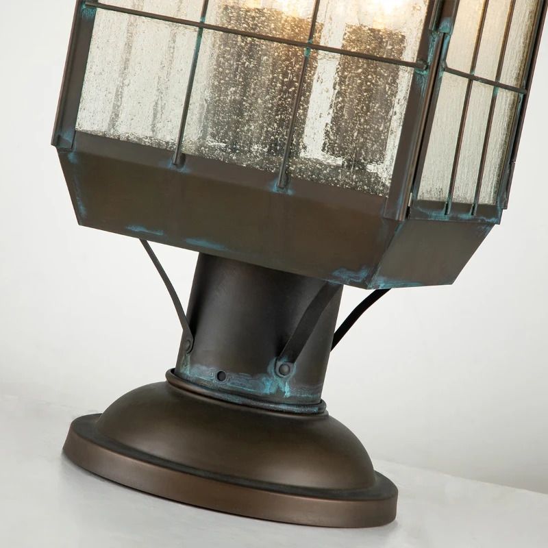 Hinkley Mini LED Tuin Pilaar Nantucket | 3X E14 Max 60W | IP44 (Outdoor) | Aged Brass