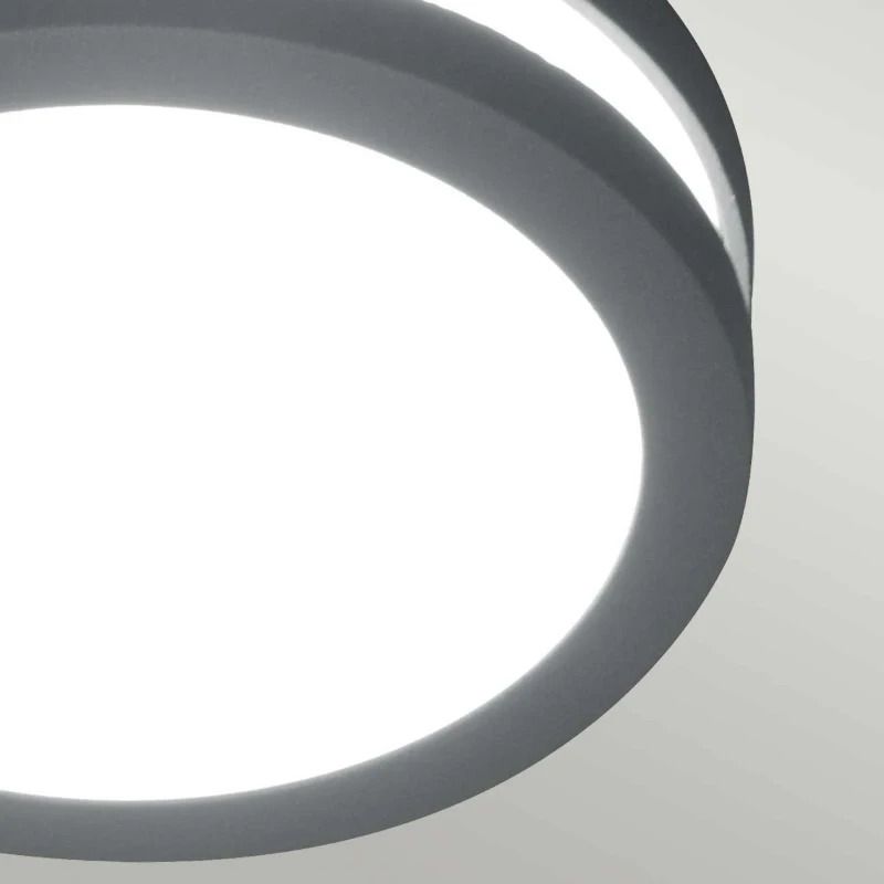 Elstead Lighting LED Plafond/Wand Buitenlamp Ano | 5.7W 3000K 600Lm 830 | Dimbaar | Graphite