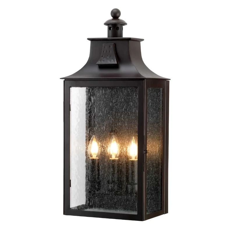 Elstead Lighting LED Wand Buitenlamp Balmoral | 3X E14 Max 60W | IP44 | Dimbaar | Old Bronze