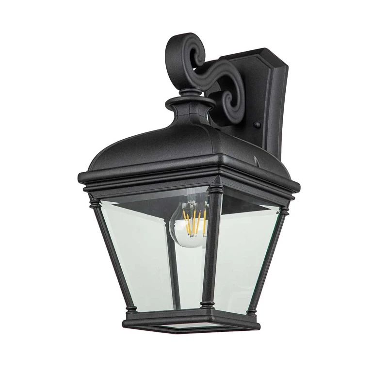 Elstead Lighting LED Wand Buitenlamp Bayview | 1X E27 Max 60W | IP44 | Dimbaar | Black