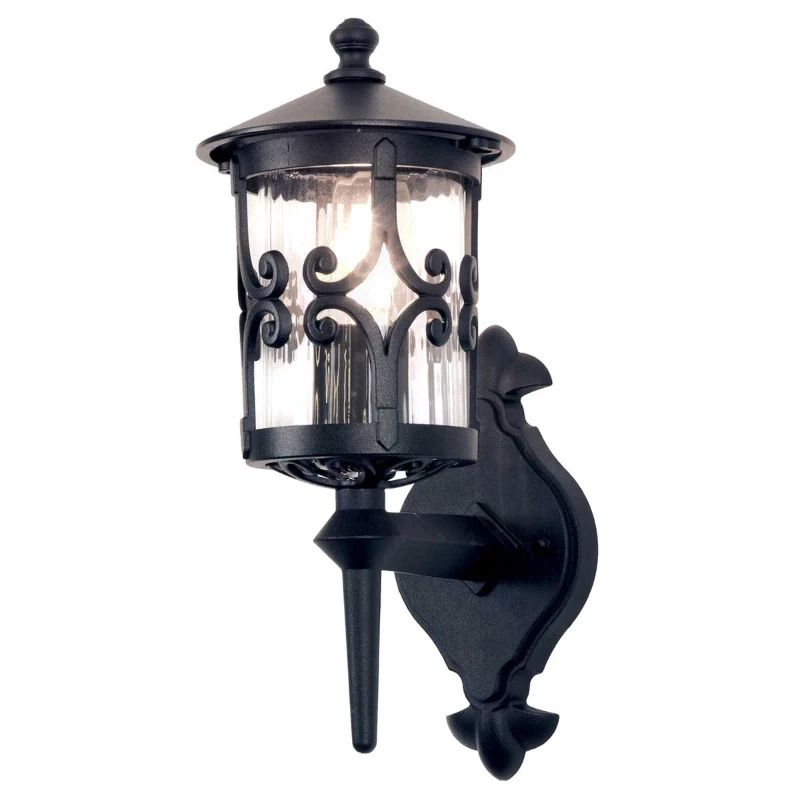 Elstead Lighting LED Wand Buitenlamp Hereford | 1X E27 Max 60W | Dimbaar | Black
